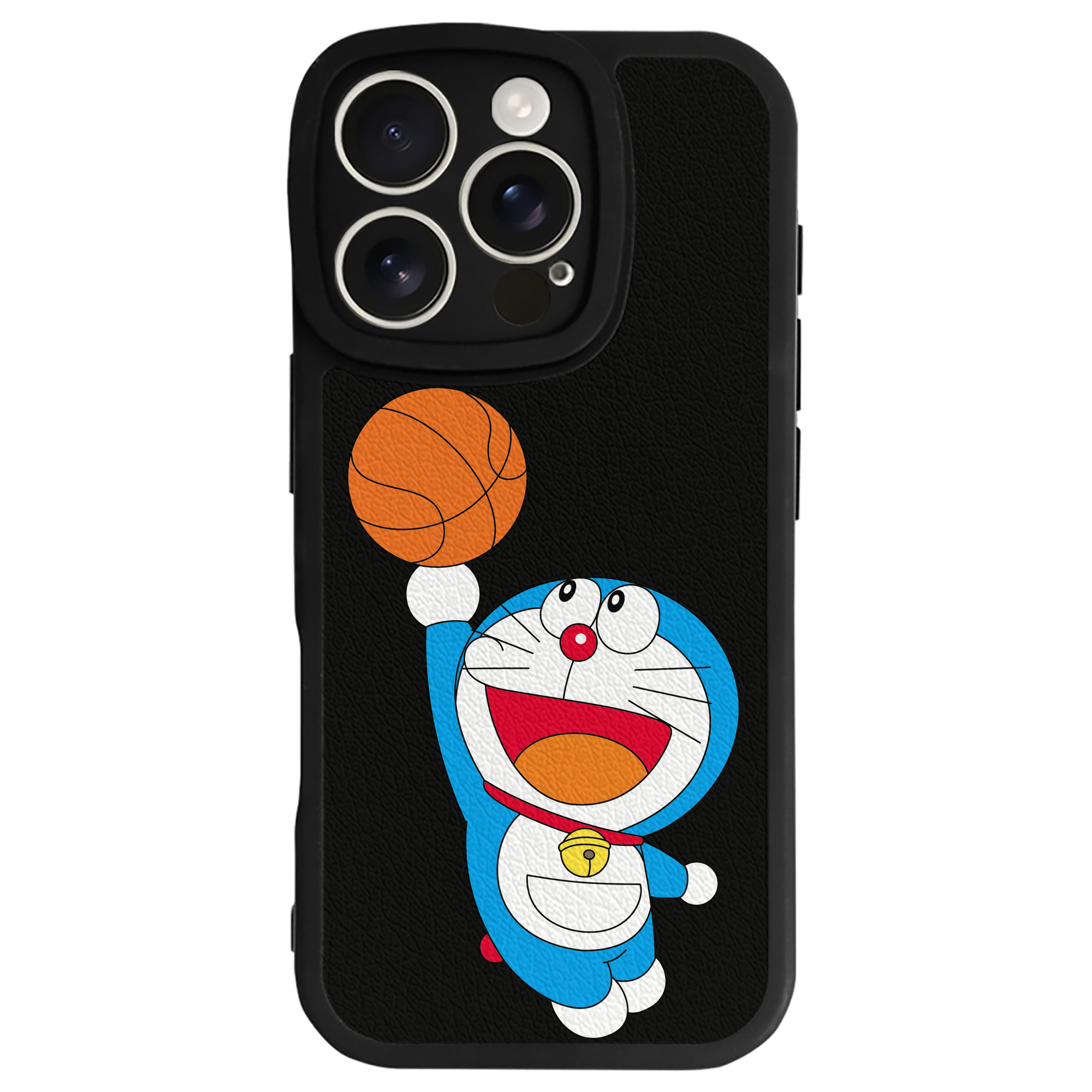 （画像用） ドラえもん Doraemon 【iPhone 16シリーズ対応】シリコンスマホケース（レザー調） 材質：シリコン